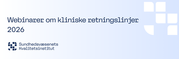 Webinarer om kliniske retningslinjer